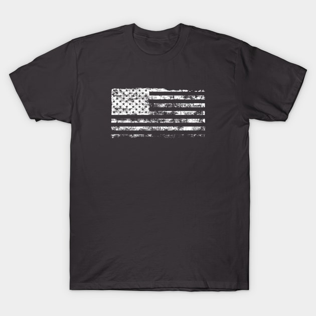 Grunge flag of USA T-Shirt by StefanAlfonso